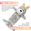 Nocciola 5 Pcs 3D Squeaky Dog Toys - Fun & Durable Forest Animal Set Nocciola