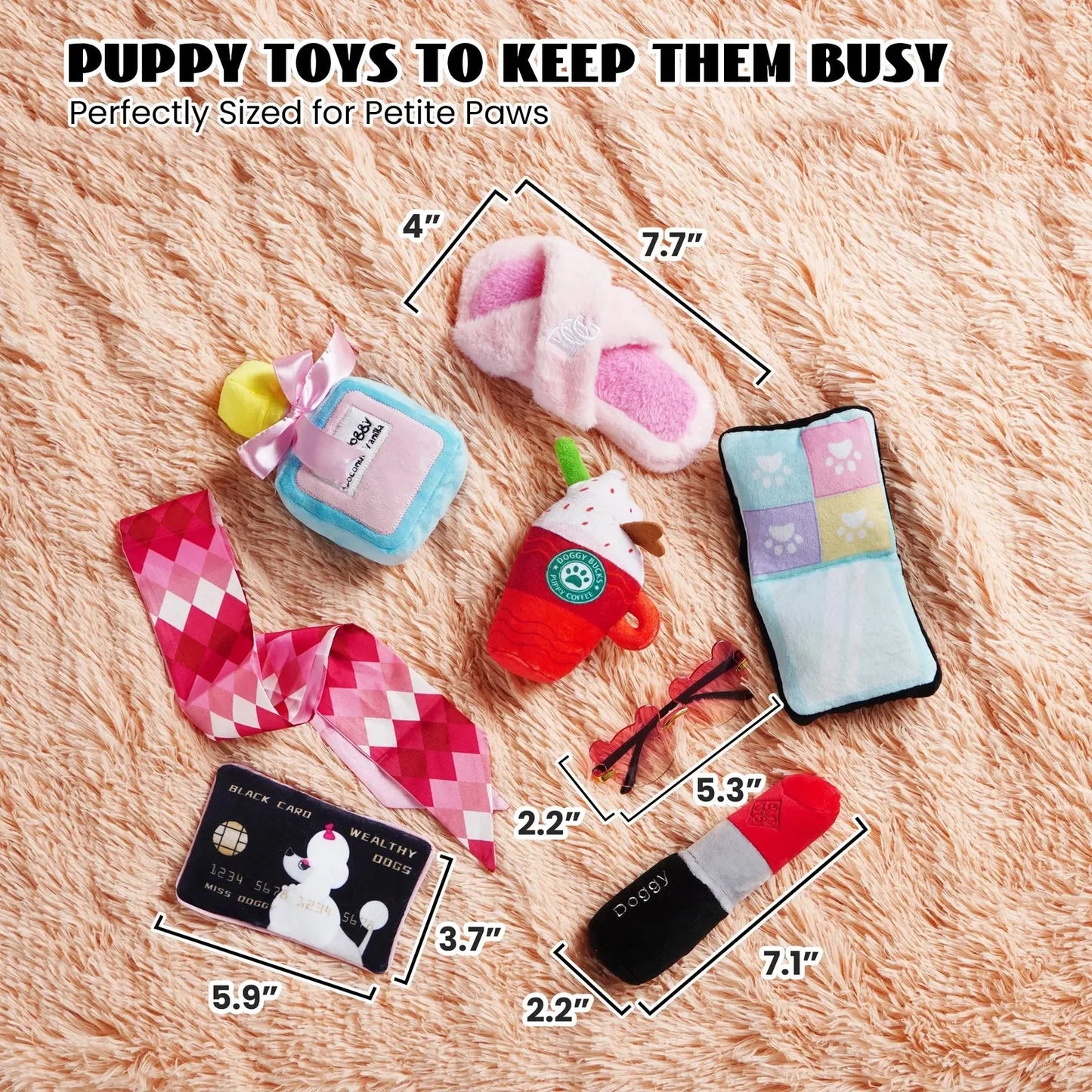 Nocciola Dog Toys Set - Perfect for Play, Gifting & Dress-Up Nocciola