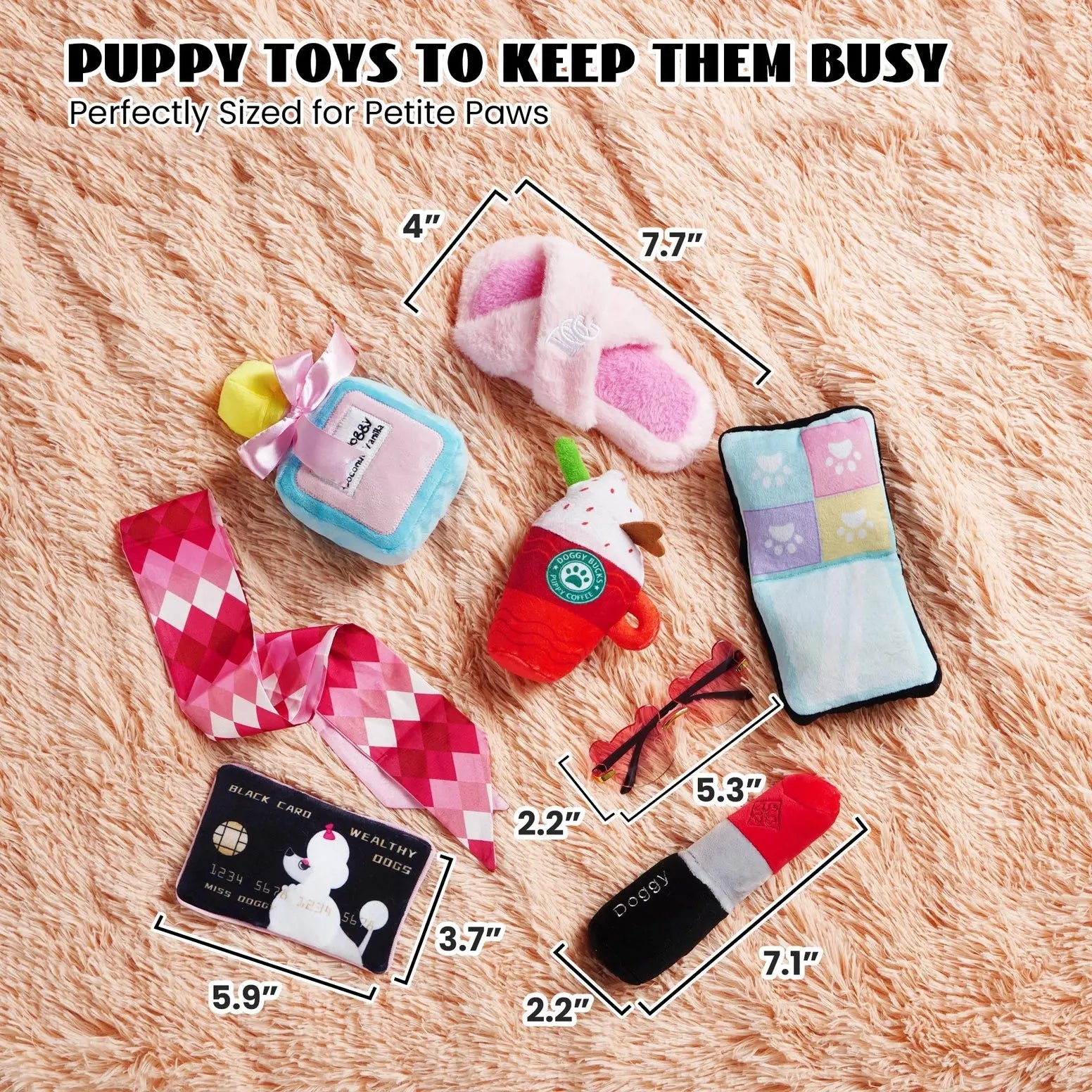 Nocciola Dog Toys Set - Perfect for Play, Gifting & Dress-Up Nocciola