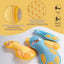Nocciola Durable Duck Squeaky Dog Toys for Aggressive Chewers by Nocciola feature yellow and blue textured cotton, double-stitched edges, and are ideal for tug and fetch play—perfect interactive toys for your pup.