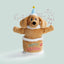 Nocciola Fuzzwoof Singing and Dancing Birthday Cake Dog Toy Nocciola