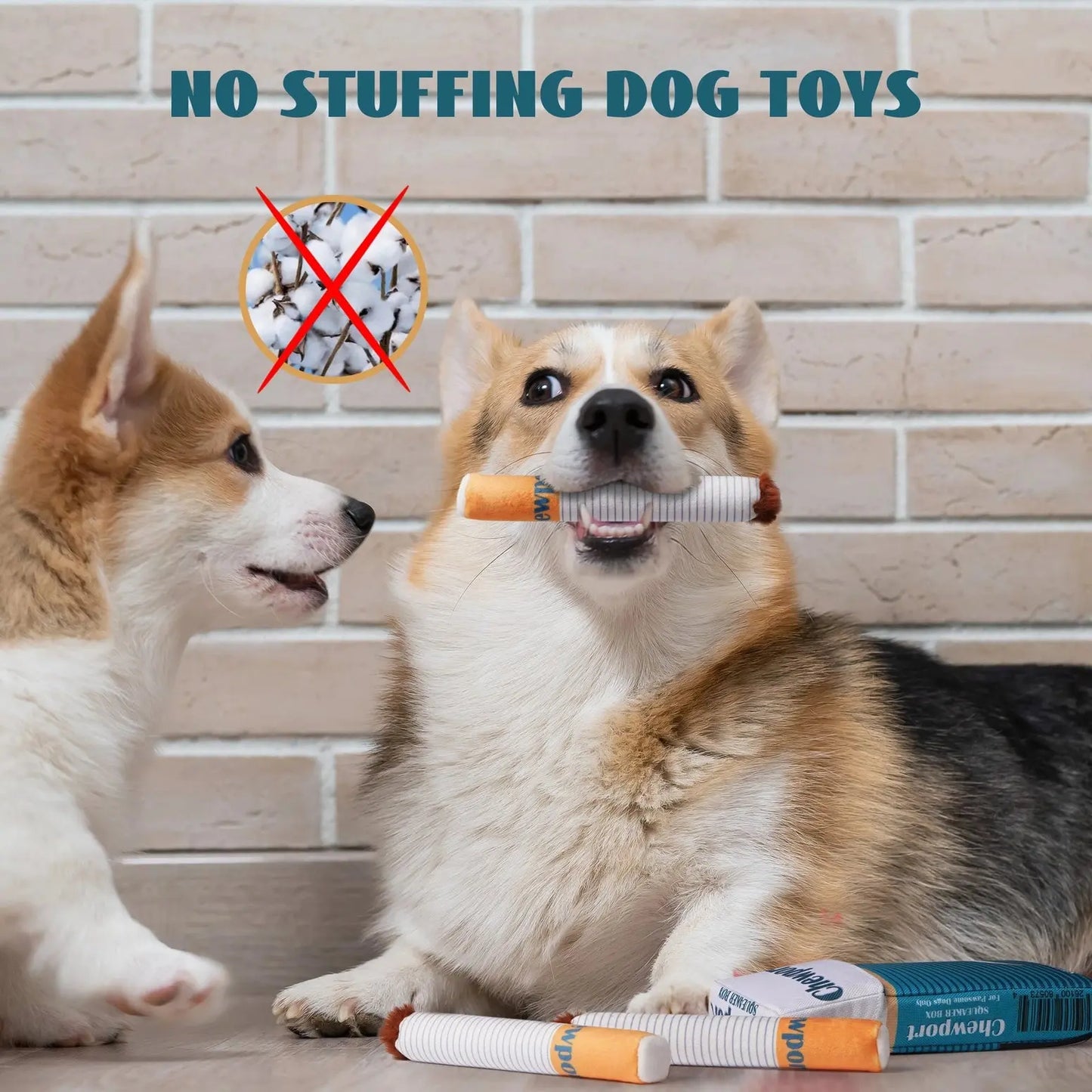 Nocciola Giggle Chew Stick - Interactive Toy for Dogs Nocciola