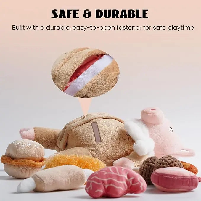 Nocciola Hide-and-Seek Pig Toy Bundle for Dogs Nocciola