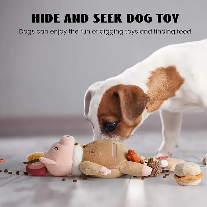 Nocciola Hide-and-Seek Pig Toy Bundle for Dogs Nocciola