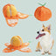 Nocciola Interactive Tangerine Plush Dog Toys with Hidden Surprises Nocciola