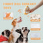 Nocciola Interactive Tangerine Plush Dog Toys with Hidden Surprises Nocciola