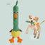 Nocciola Plush Duck with Rubber Squeaker - Endless Playtime Nocciola
