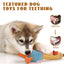 Nocciola Plush Duck with Rubber Squeaker - Endless Playtime Nocciola