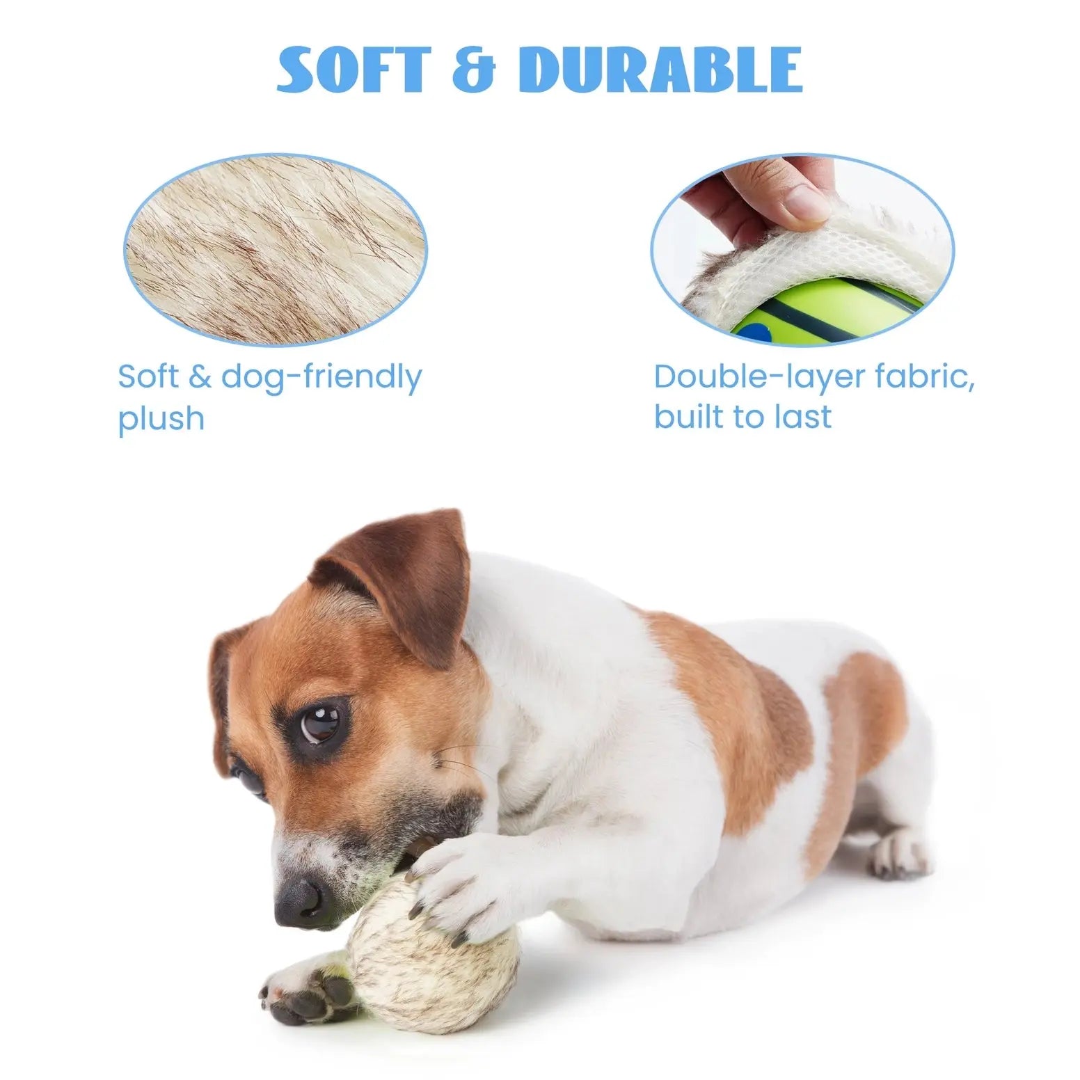 Nocciola Wobble Giggle Ball - Interactive Toy for Dogs of All Sizes Nocciola