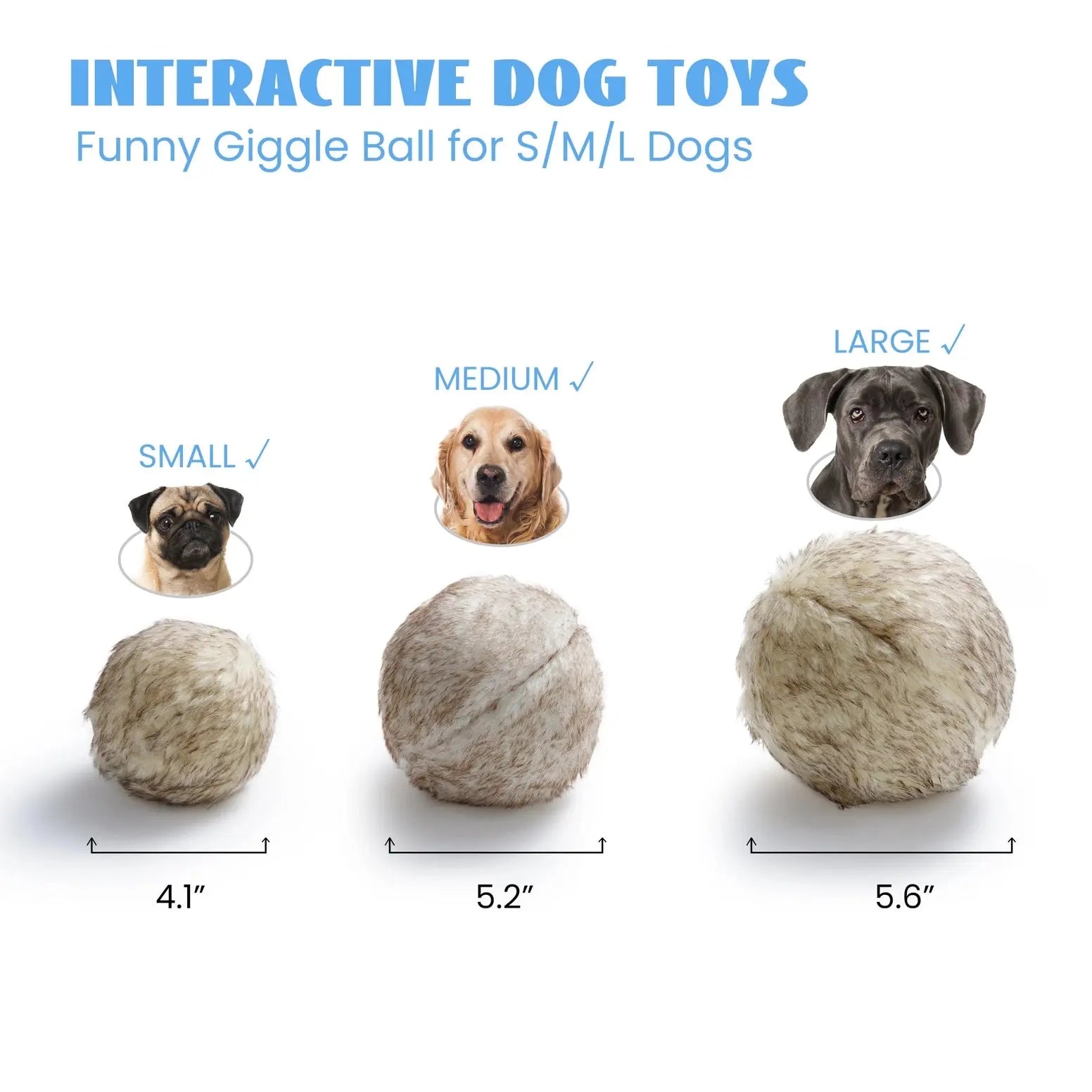 Nocciola Wobble Giggle Ball - Interactive Toy for Dogs of All Sizes Nocciola