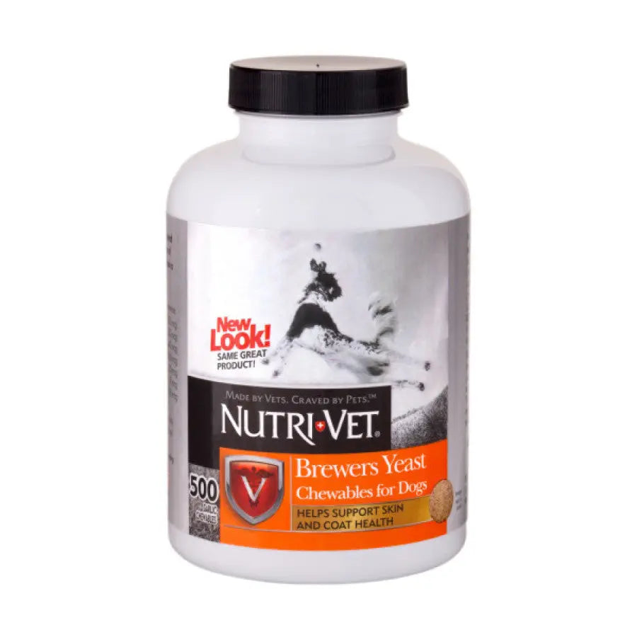 Nutri-Vet Brewers Yeast with Garlic Chewables for Dogs 500 ct Nutri-Vet