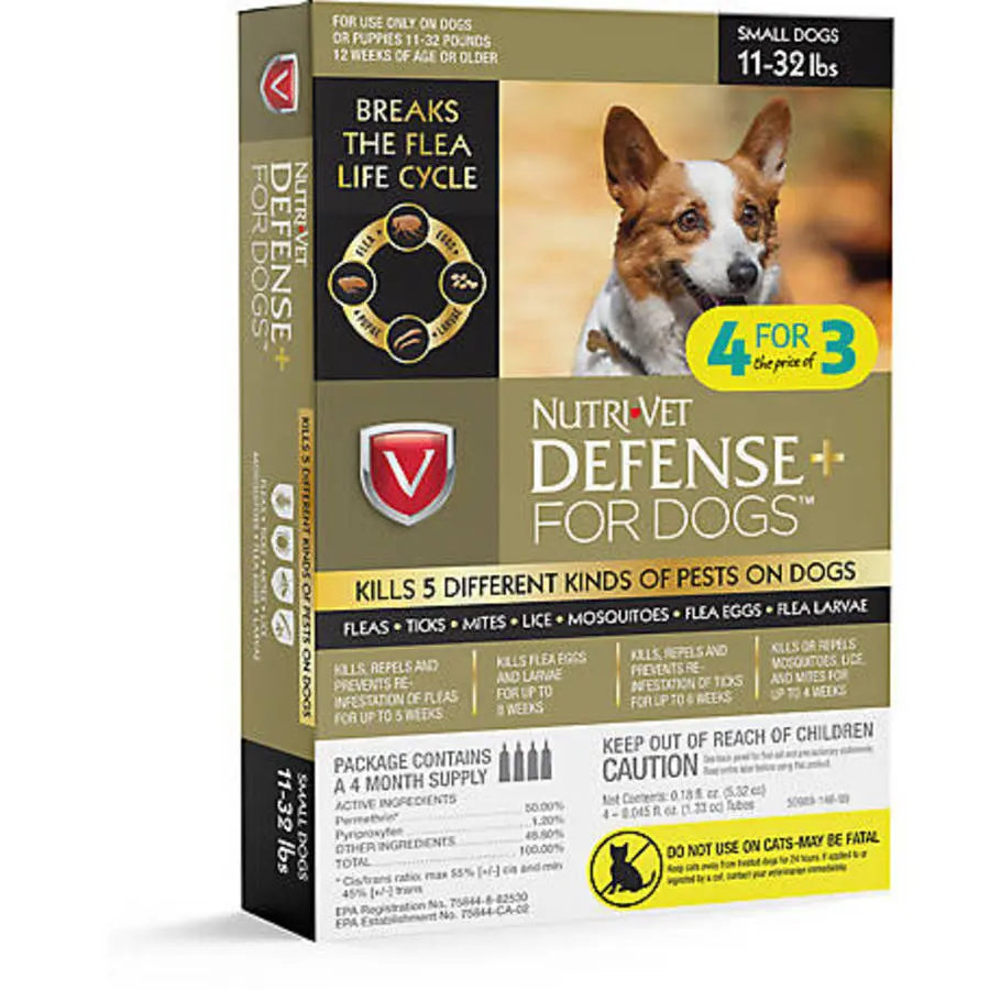 Nutri-Vet Defense+ Flea & Tick for Dog Nutri-Vet