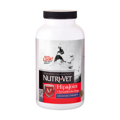 Nutri-Vet Hip & Joint Advanced Strength Chewables for Dogs - Liver Flavor 150 ct Nutri-Vet