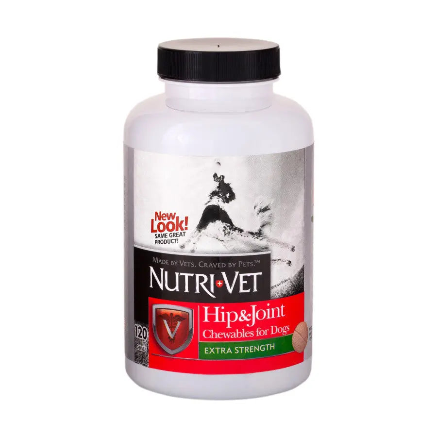 Nutri-Vet Hip & Joint Extra Strength Chewables for Dogs Liver 120ct Nutri-Vet