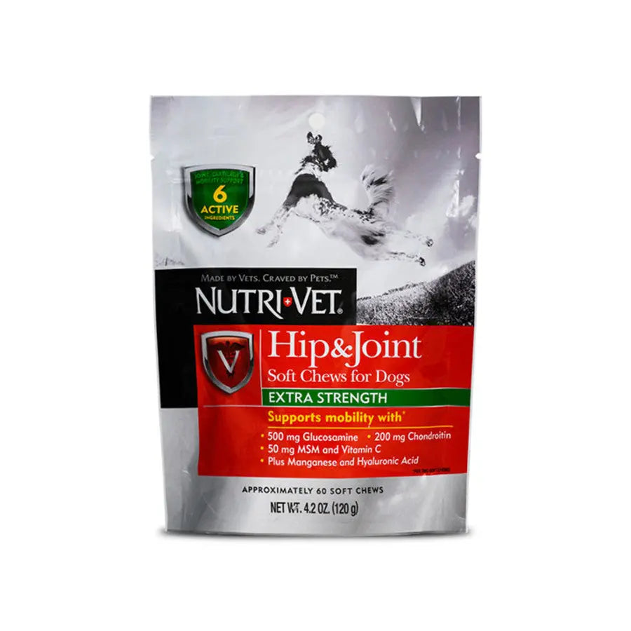 Nutri-Vet Hip & Joint Extra Strength Soft Chews For Dogs 4.2 oz, 60 ct Nutri-Vet