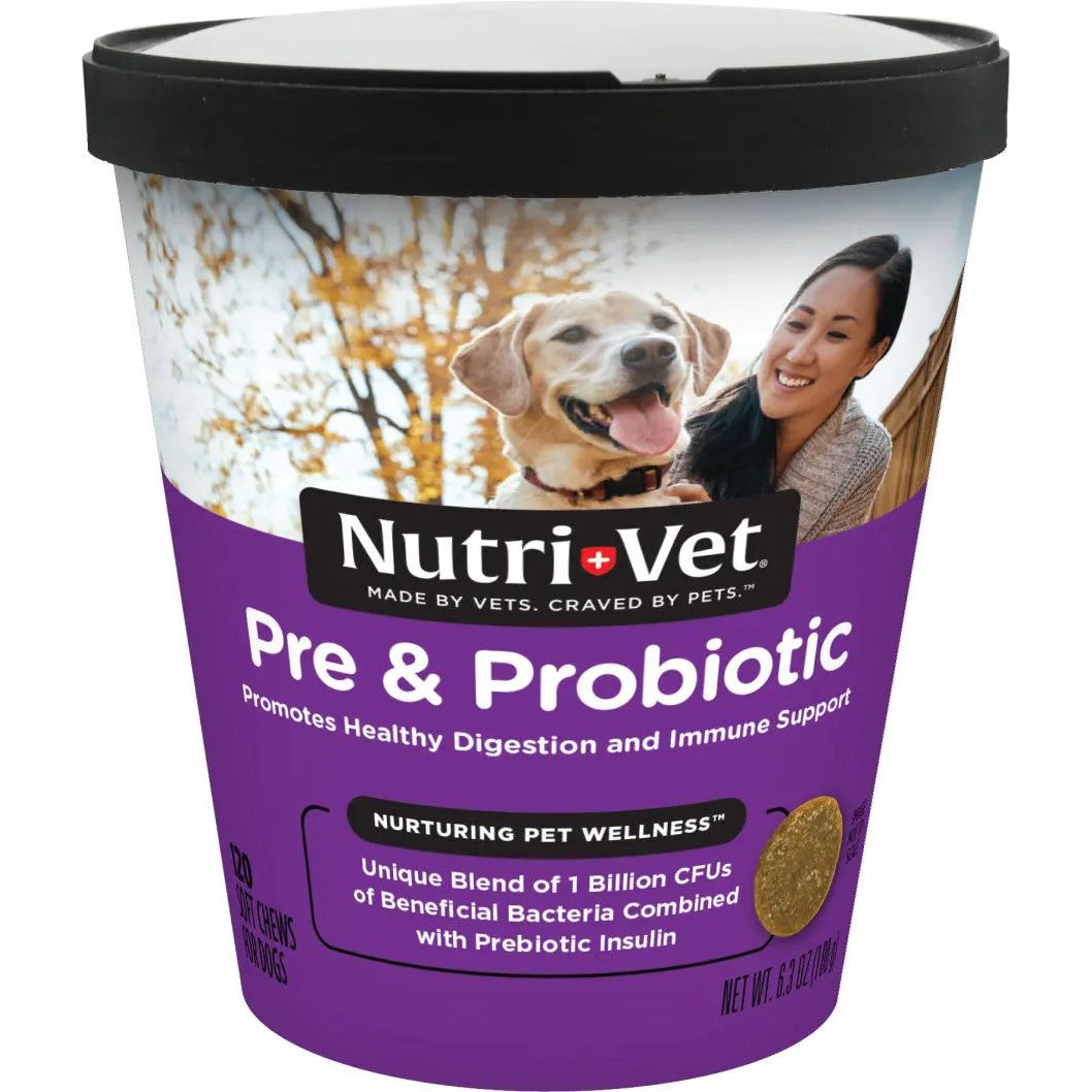 Nutri-Vet Pre and Probiotics Soft Chews for Dogs 120 ct Nutri-Vet