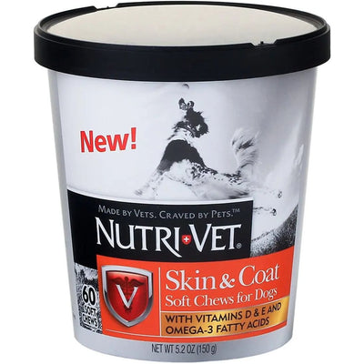 Nutri-Vet Skin & Coat Soft Chews For Dogs 60 ct Nutri-Vet