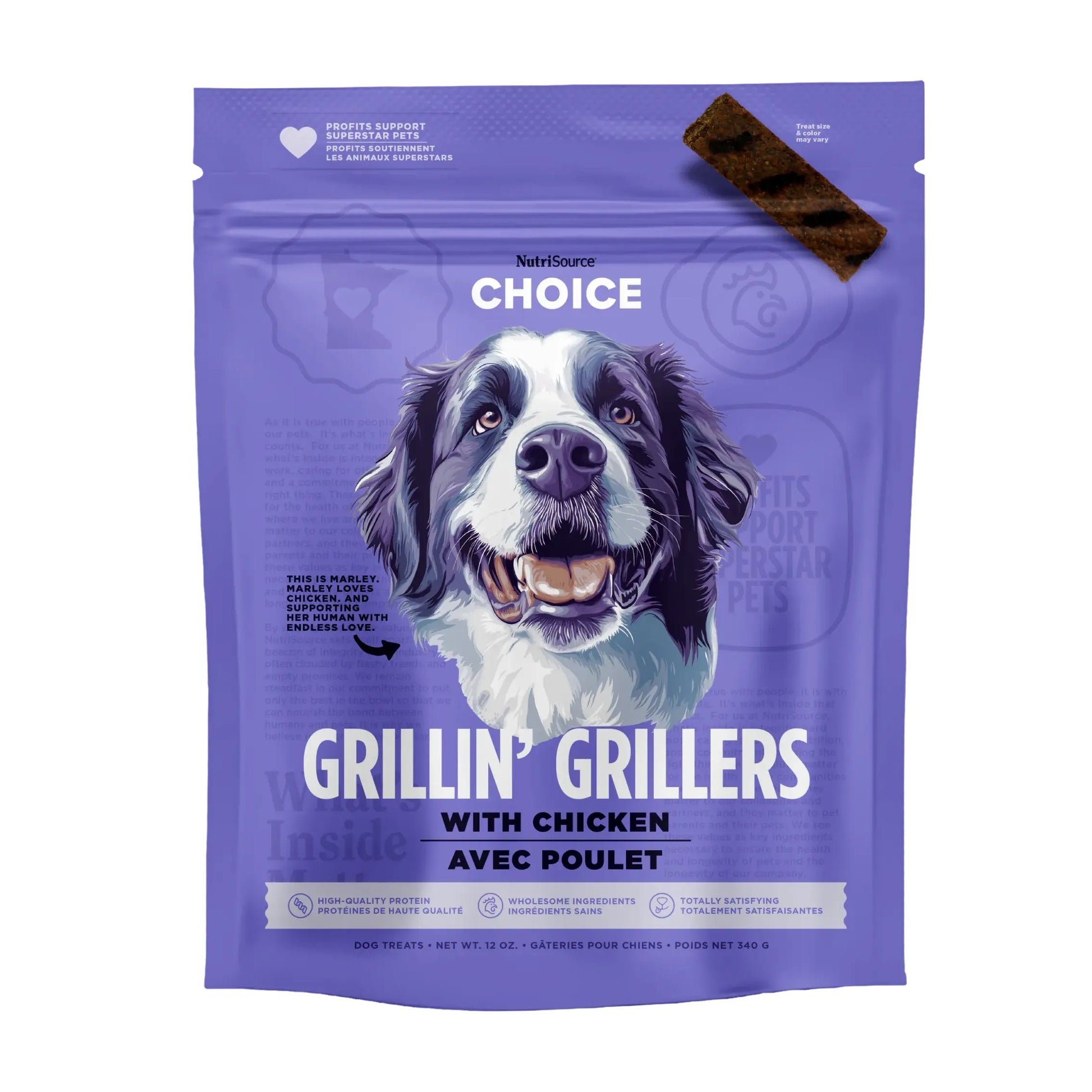 NutriSource Choice Grillin' Grillers Dog Treats NutriSource