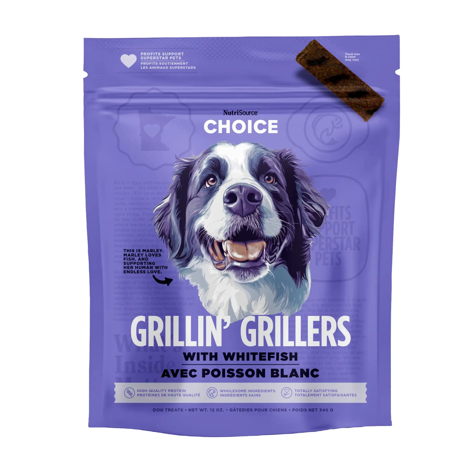 NutriSource Choice Grillin' Grillers Dog Treats NutriSource