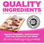 A wooden board displays assorted raw meats as bold text promotes NutriSource Element Series Scenic Meadow Grain Free Dry Cat Food—over 80% animal protein, high-protein formula, no corn, wheat, soy or by-products, and superior palatability.
