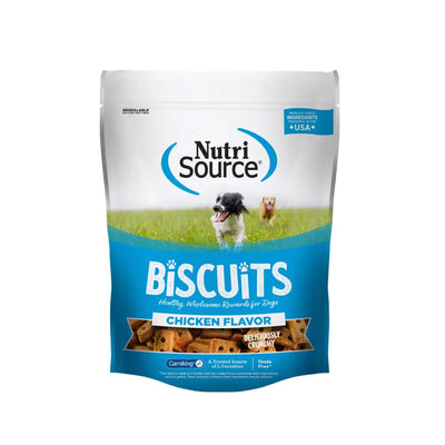 NutriSource Grain Free Biscuits Dog Treats 14 oz NutriSource