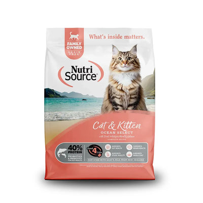 NutriSource Grain Free Ocean Select Cat & Kitten Dry Cat Food NutriSource