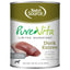 A can of NutriSource PureVita LID Pate Grain Free Wet Dog Food highlights duck as the #1 ingredient, with no grains for a wholesome, limited ingredient meal.