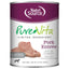 A can of NutriSource PureVita LID Pate Grain Free Wet Dog Food, featuring pork as the #1 ingredient and a smooth pâté-style formula.
