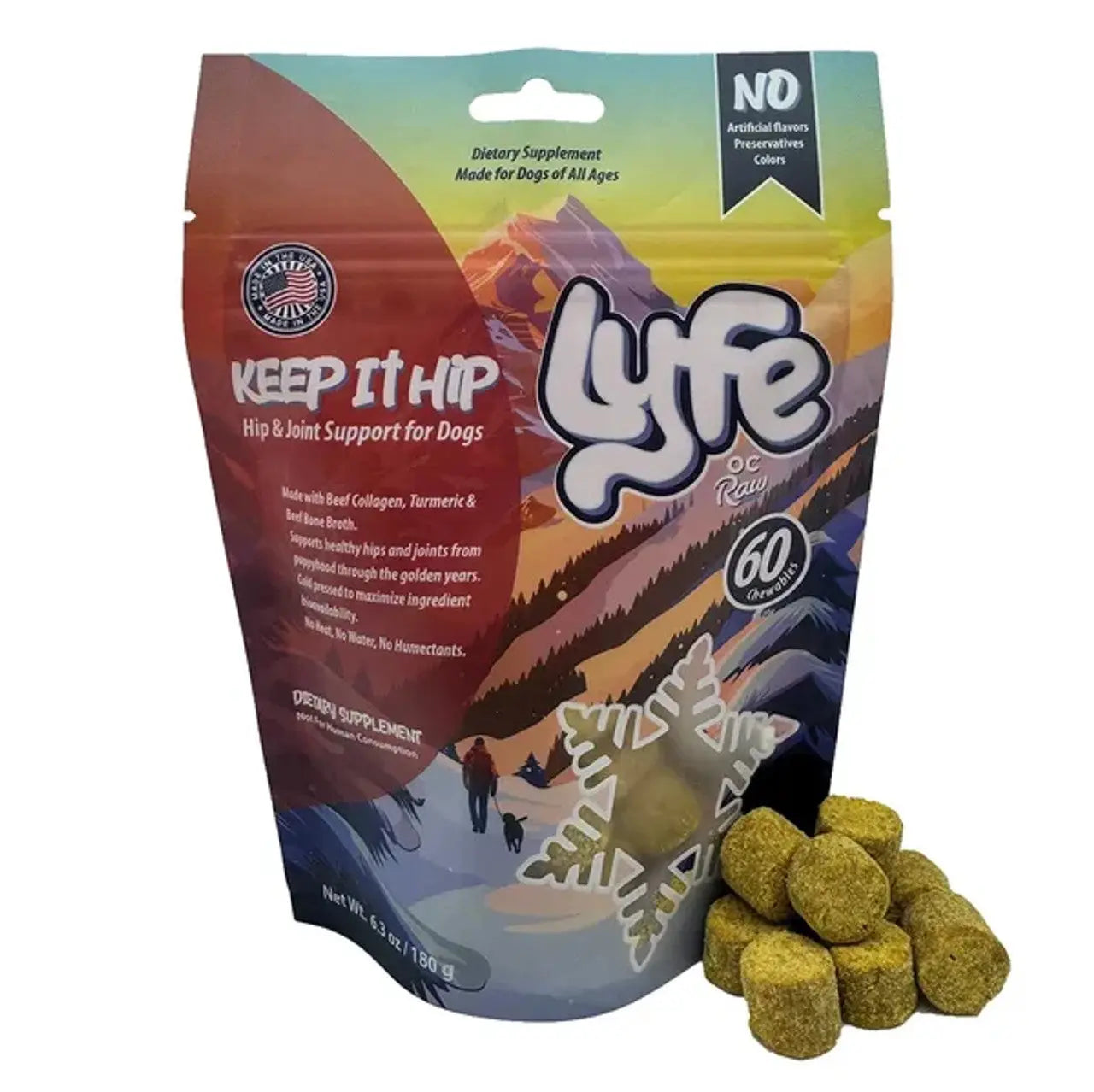 OC Lyfe Keep it Hip Hip & Joint Support for Dogs 6oz OC Raw