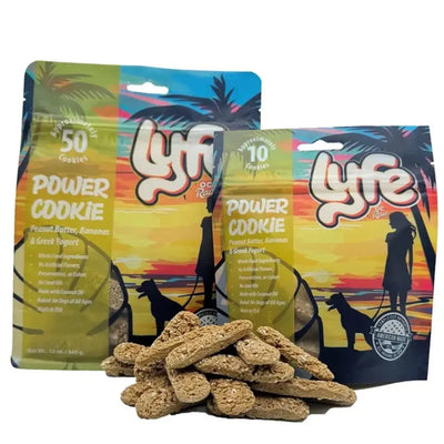 OC Lyfe Peanut Butter, Banana & Greek Yogurt Dog Cookies OC Raw