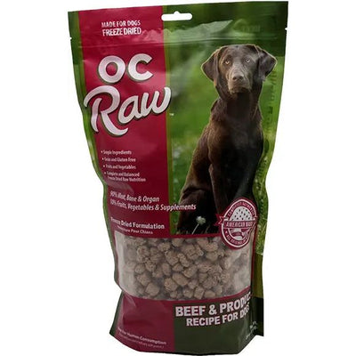 OC Raw Freeze Dried Meaty Rox Beef & Produce Dog Food OC Raw