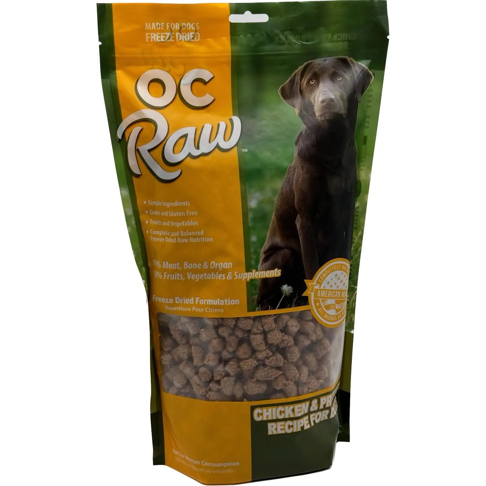 OC Raw Freeze Dried Meaty Rox Chicken & Produce Dog Food OC Raw