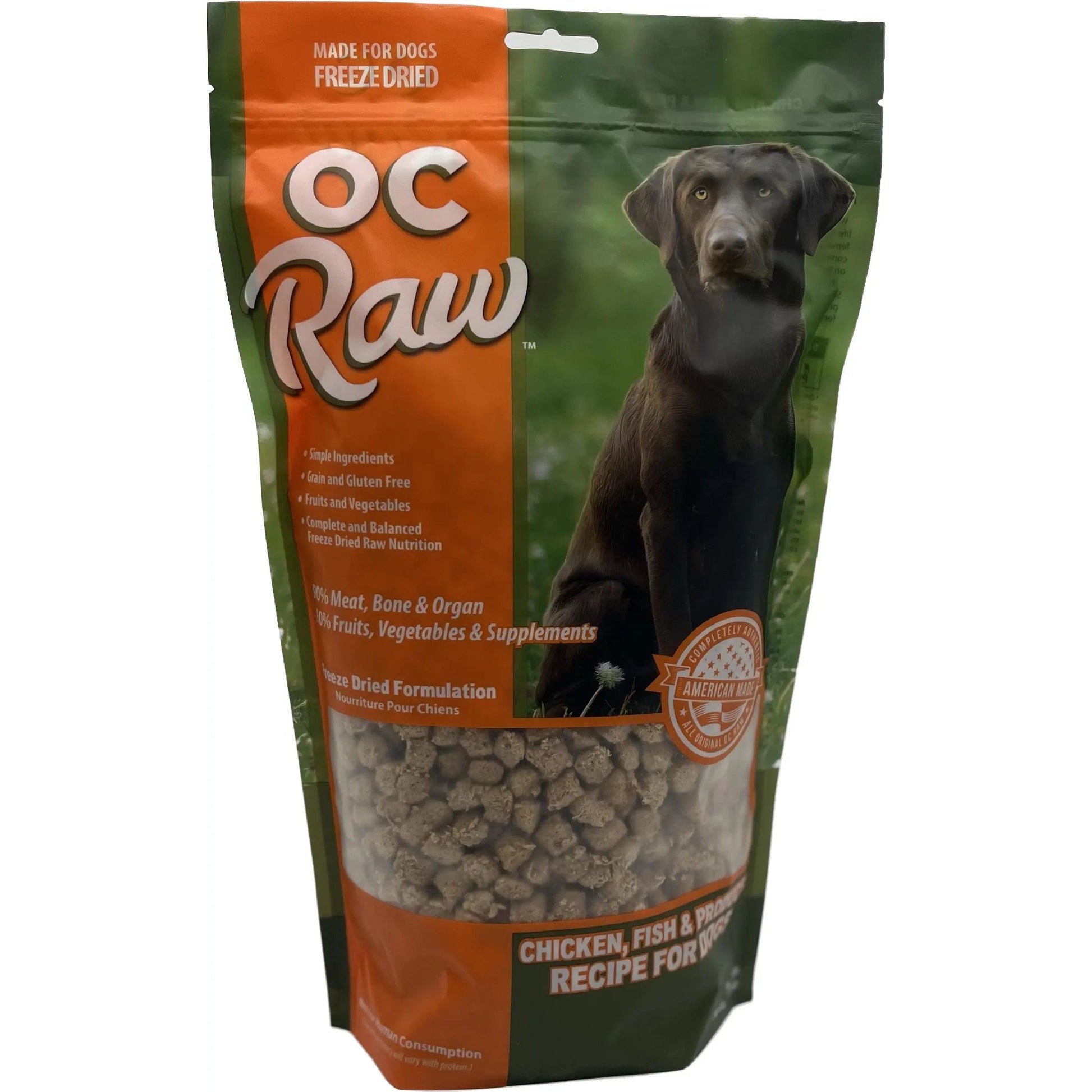 OC Raw Freeze Dried Meaty Rox Chicken, Fish & Produce Dog Food OC Raw