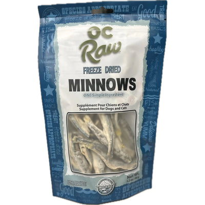 OC Raw Minnows Freeze Dried Dog Treats 3.2oz OC Raw