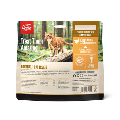 ORIJEN Original Grain-Free Freeze-Dried Cat Treats 1.25 oz ORIJEN