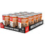 A carton of 12 ORIJEN Real Meat Shreds Chicken & Eggs Recipe Stew Grain-Free Wet Dog Food cans (12.8 oz each) sits in packaging reading “Nourish As Nature Intended”—stew with shredded chicken and eggs for pets.