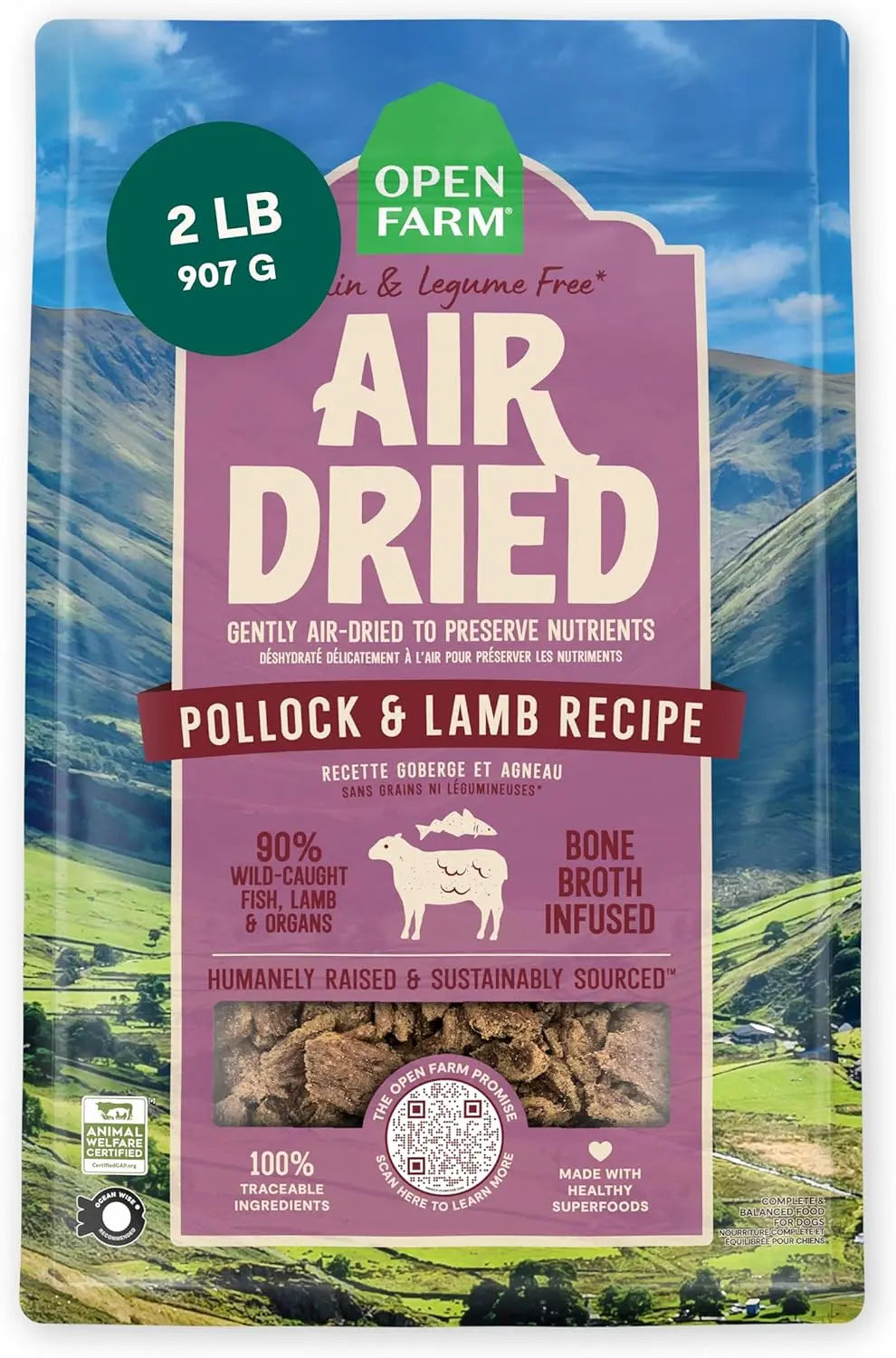 Open Farm Air Dried Pollock & Lamb Dog Food Open Farm