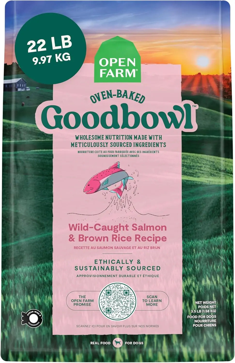 Open Farm GoodBowl Wild-Caught Salmon and Brown Rice Dry Dog Food Open Farm