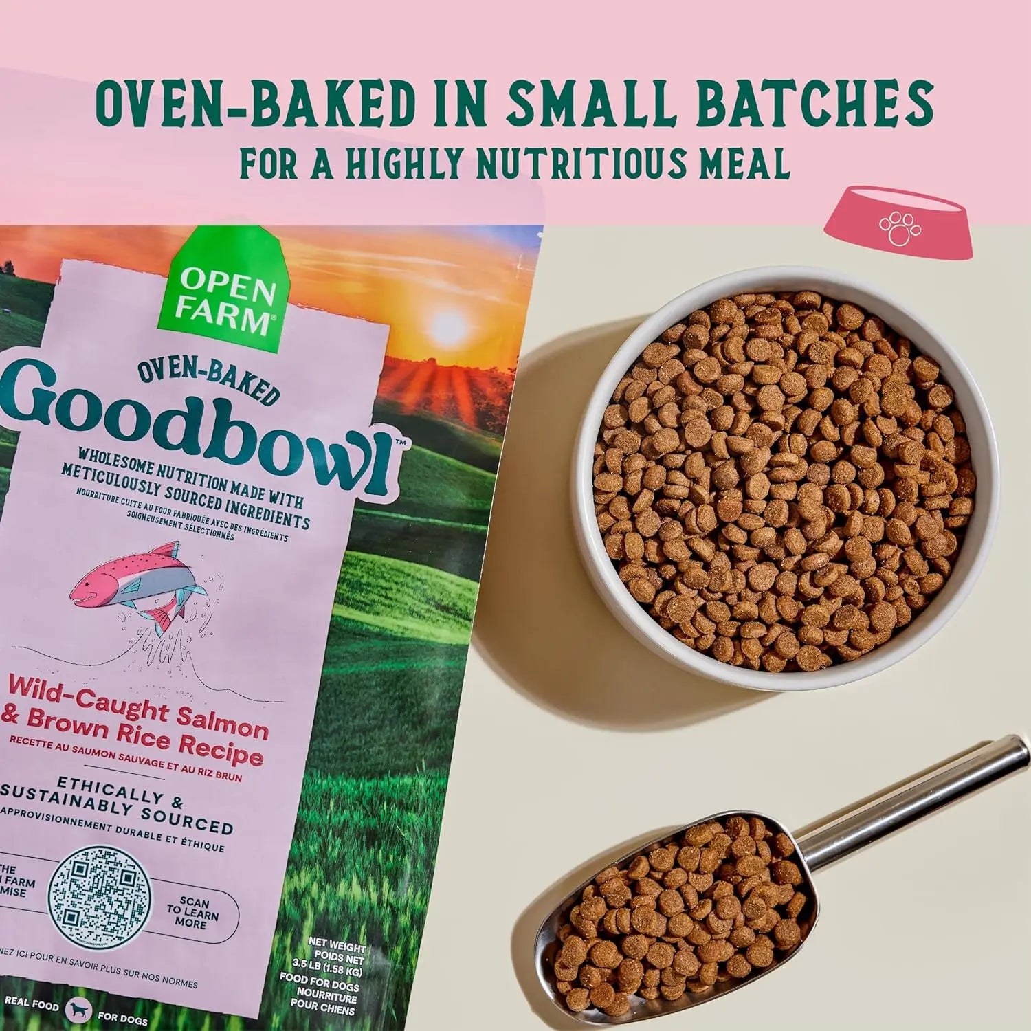 Open Farm GoodBowl Wild-Caught Salmon and Brown Rice Dry Dog Food Open Farm