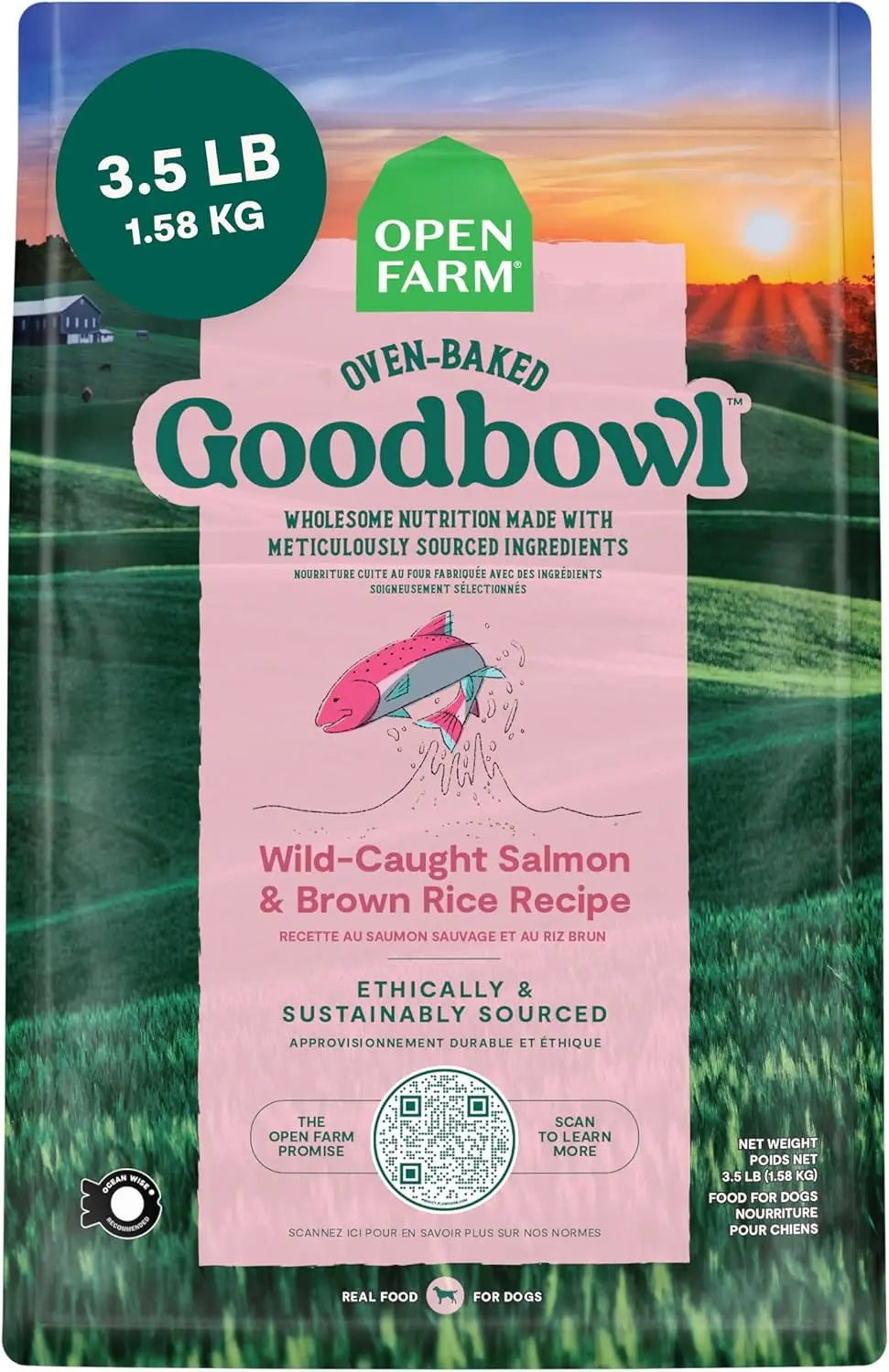 Open Farm GoodBowl Wild-Caught Salmon and Brown Rice Dry Dog Food Open Farm