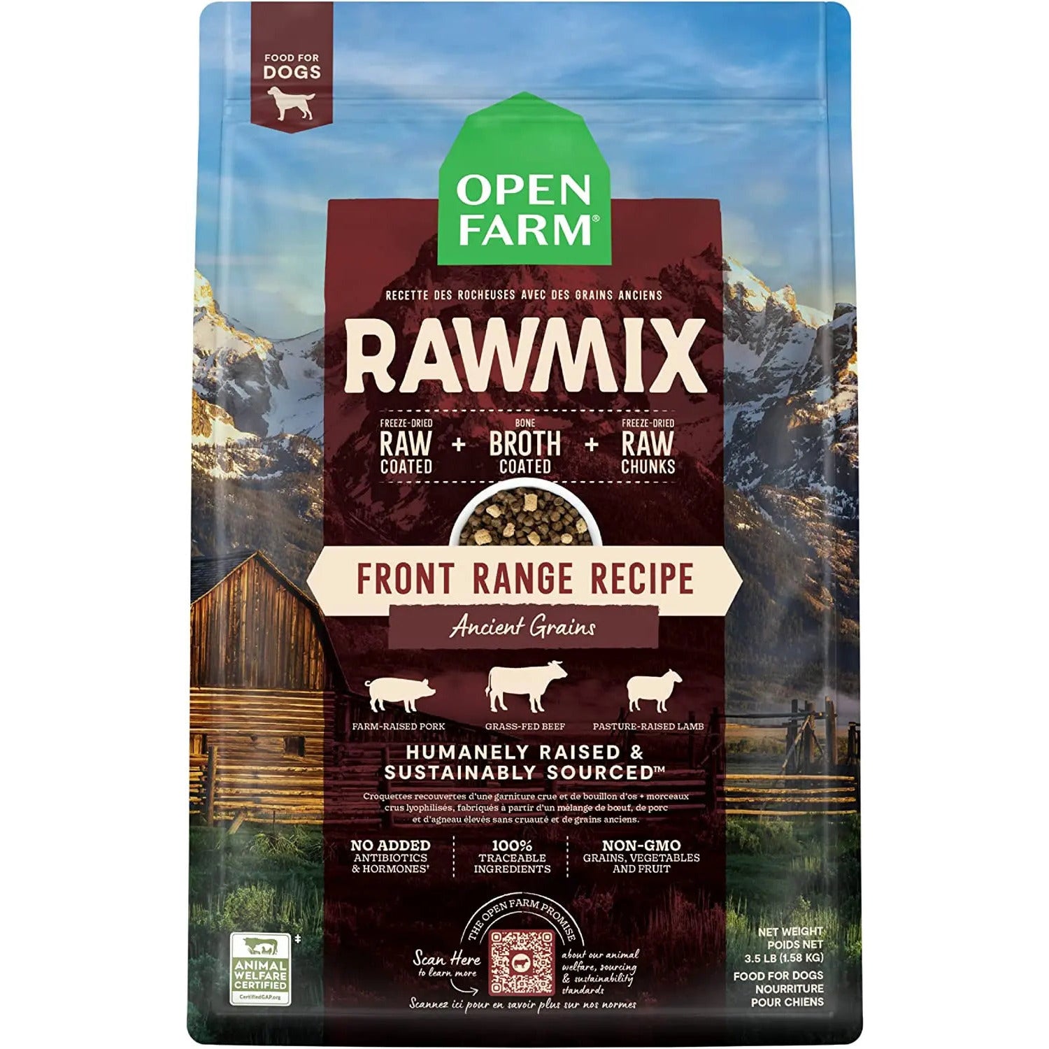 Open Farm RawMix Front Range Recipe with Ancient Grains Dog Open Farm