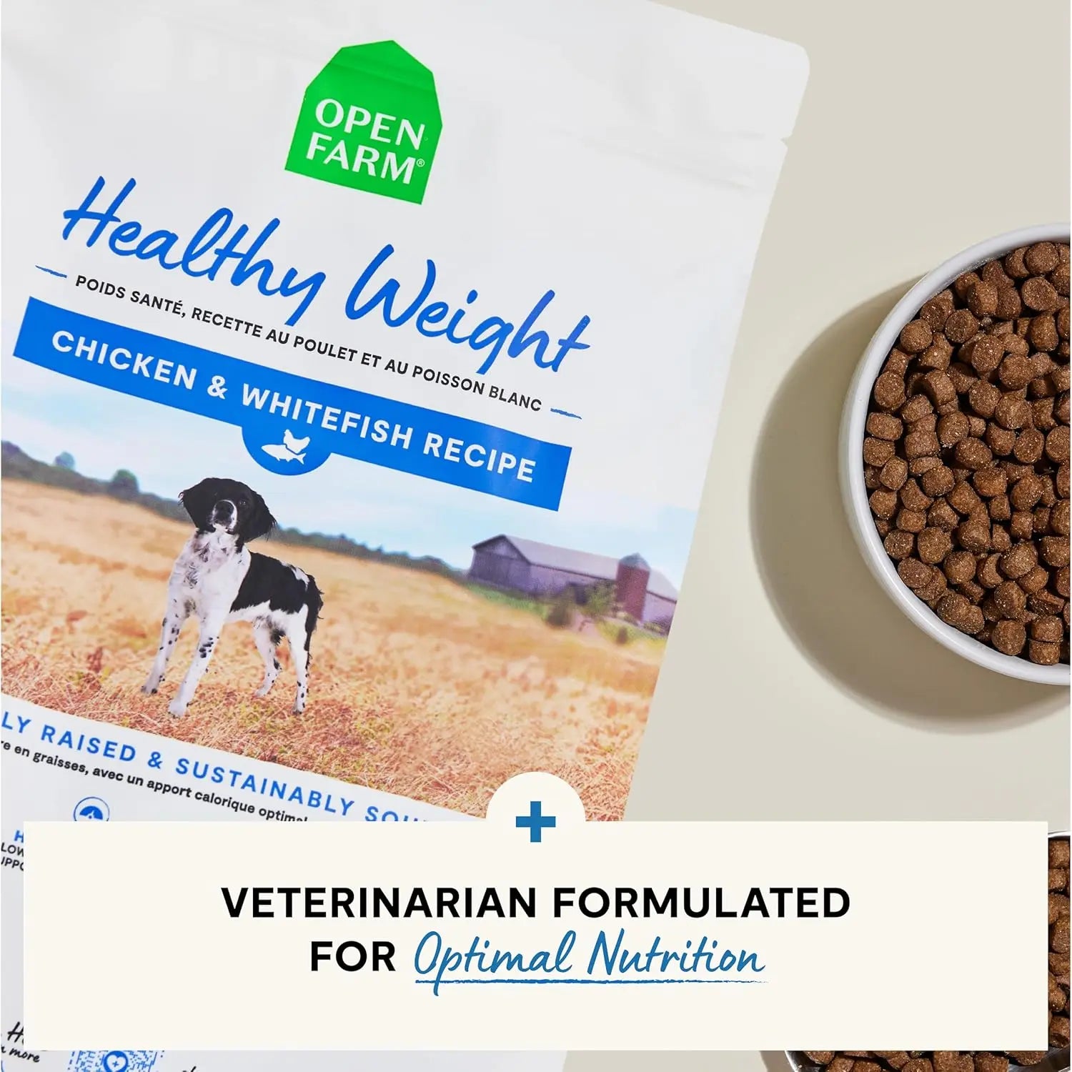 Open Farm Veterinarian Formulated Kibble Chicken & Whitefish Healthy Weight Dog Food Open Farm