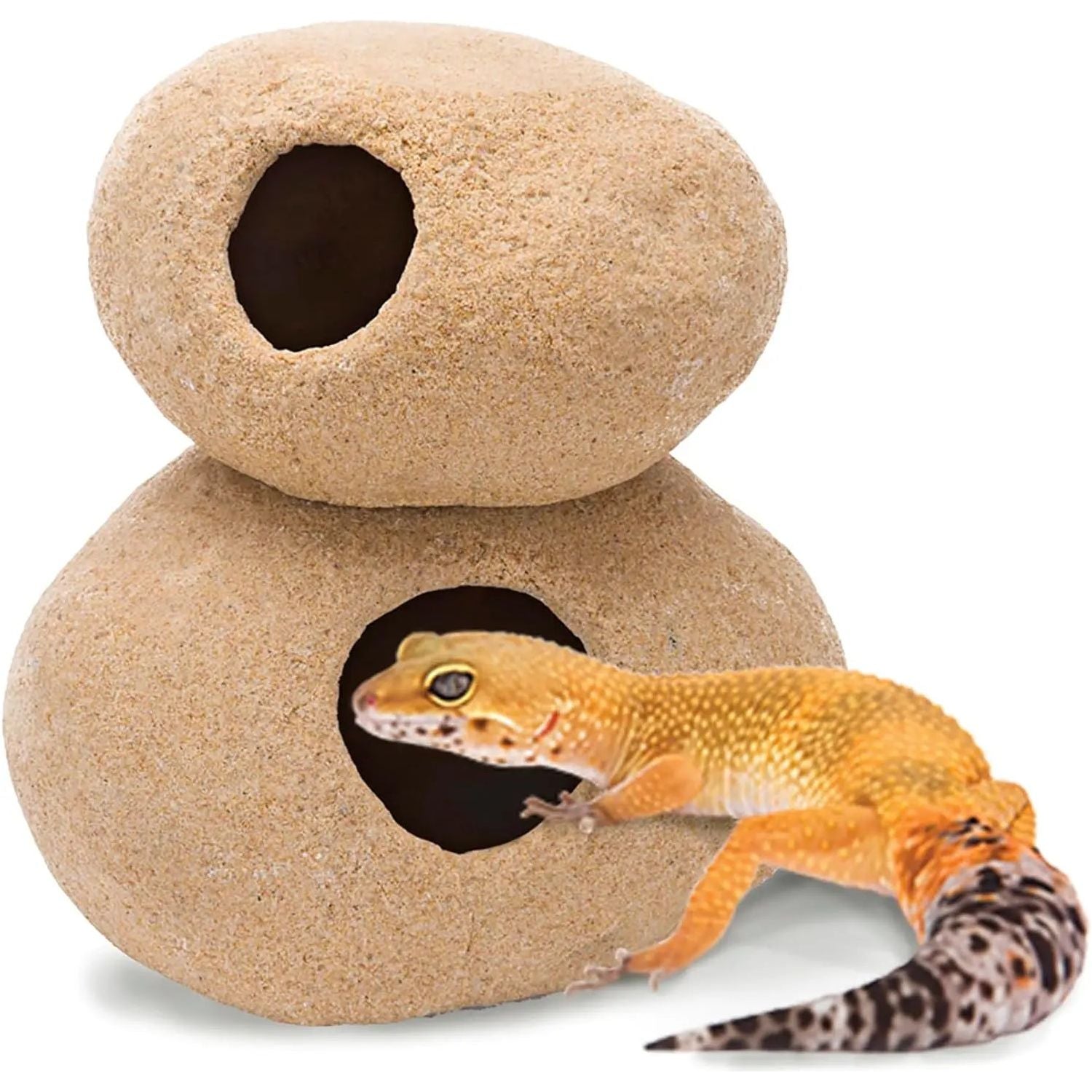 PENN-PLAX Granite Stone Terrarium Decoration and Hideaway for Reptiles Penn Plax