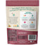 Back of a PETIPET Turmeric Bites + Curcumin Apple & Carrot Flavored Soft Chew Anti-Inflammatory Supplement for Dogs 7oz package with product info, key features, supplement facts, guaranteed analysis, contact info, and carrot/truck/house/badge illustrations.