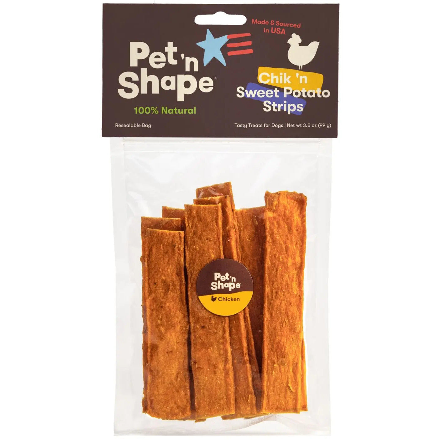 Pet 'N Shape Chik 'n Sweet Potato Strips Dog Treat Pet 'N Shape