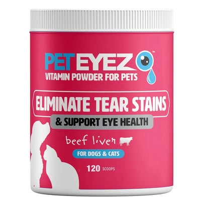 Pet Eyez Beef Food Topper Vitamin Powder for Dogs and Cats 8oz Pet Eyez