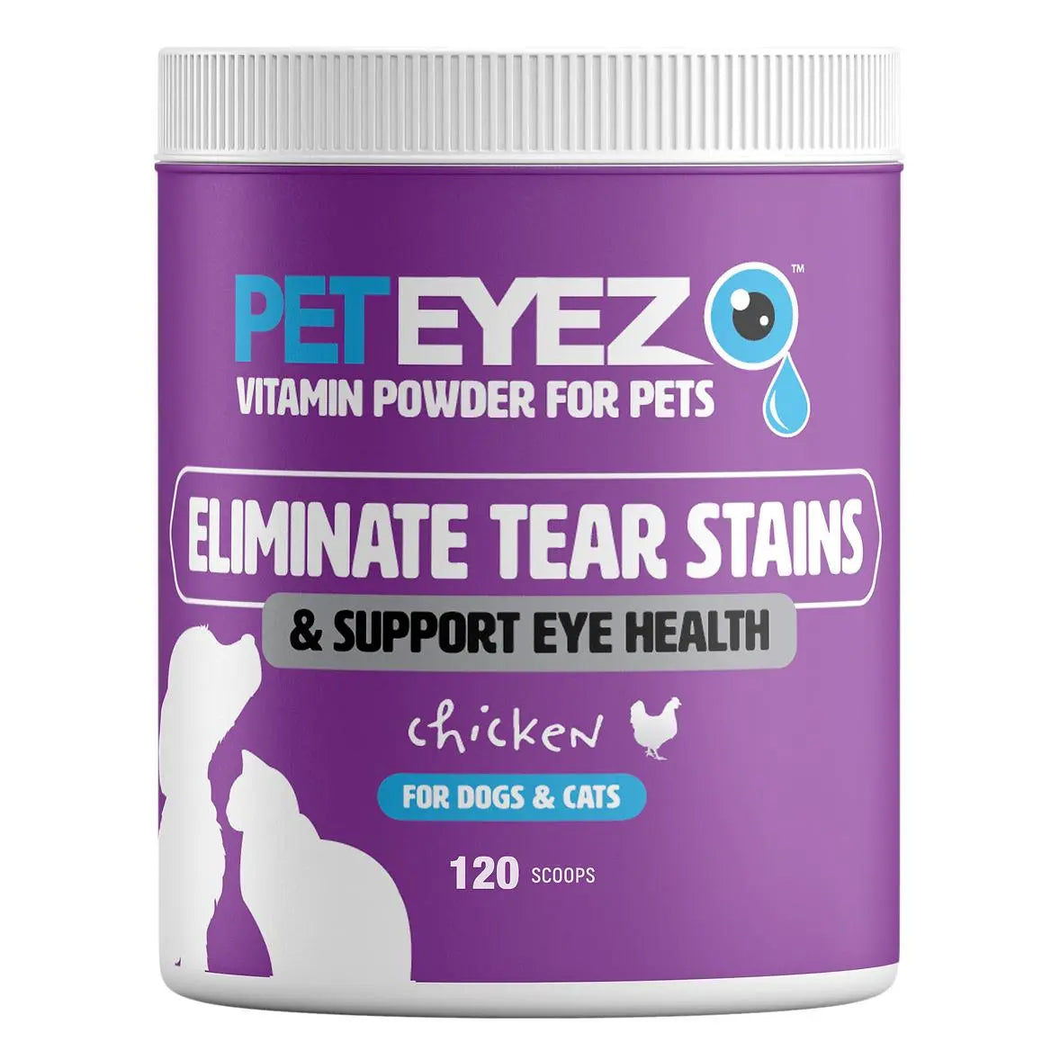 Pet Eyez Chicken Food Topper Vitamin Powder for Dogs and Cats Pet Eyez