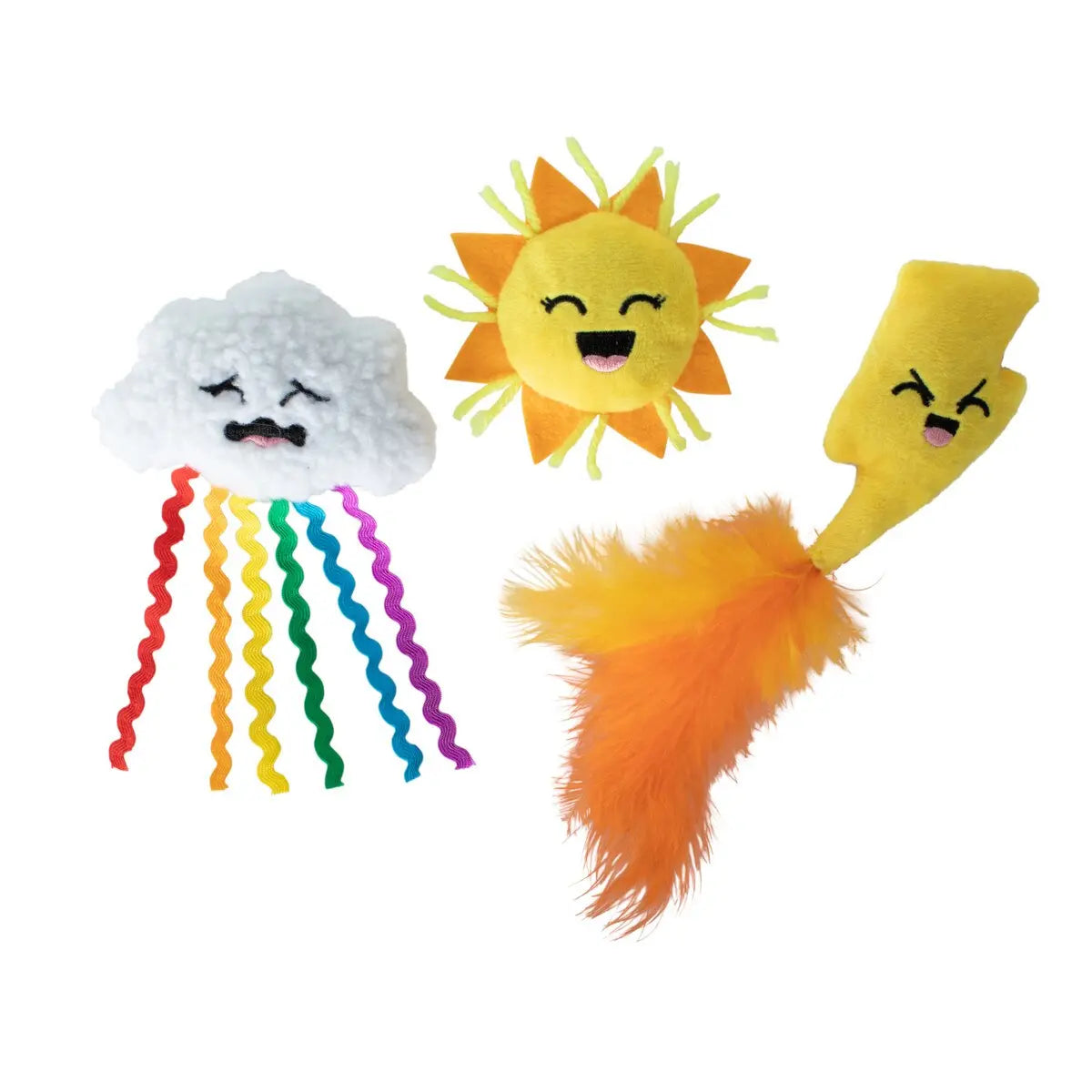 PetShop by Fringe Studio Purr-fect Weather Cat Toy Set 3pc PetShop by Fringe Studio