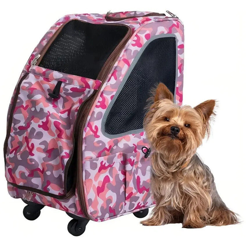 Petique 5-in-1 Pet Carrier for Dogs Cats and Small Animals Petique