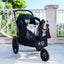 Petique Breeze Jogger Stroller Cart with Mesh Windows for Dogs Black Petique